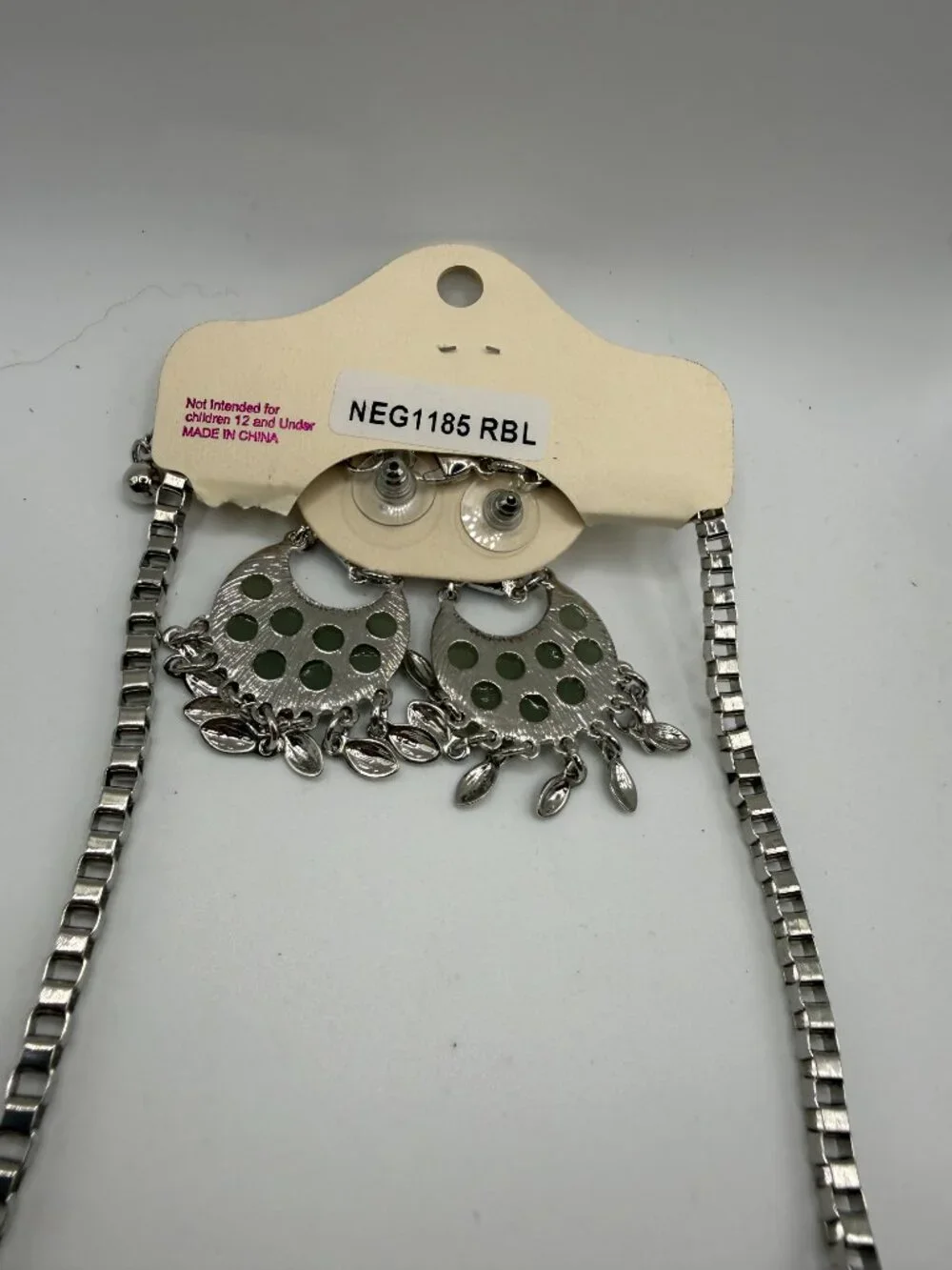 Vintage new Miss C sparkling necklace and earring set